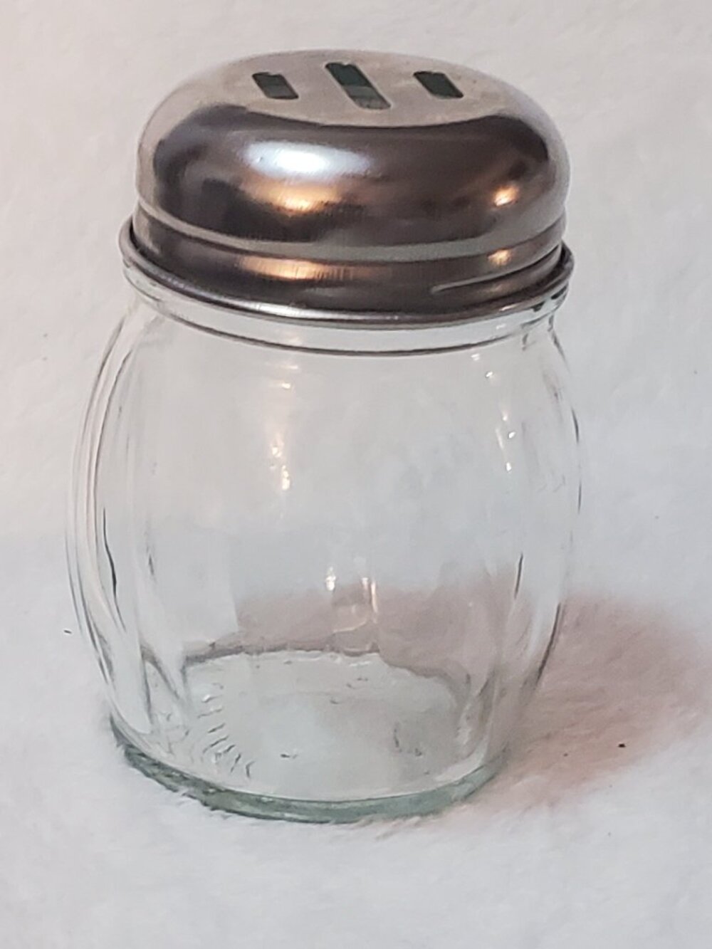 Vintage Glass Chrome Parmesan Cheese Shaker for all of your pizza/Pasta parties!